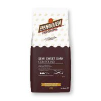 แวนฮูเต็น เซมิ สวีท ดาร์ก คอมพาวด์ ช็อกโกแลต 1 กก. Van Houten Semi Sweet Dark Compound Chocolate 1 kg โปรโมชันราคาถูก เก็บเงินปลายทาง