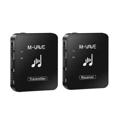M-VAVE UHF Wireless in Ear Monitor System Channel Frequencies Perfect for Singer Stage Performance DJ Monitor Headphones