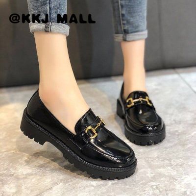 KKJ MALL Womens Shoes 2021 Autumn New All-match Single Shoes Jk Thick-soled Uniform Shoes Korean Fashion British Style Small Leather Shoes