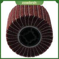 ZOWBRSH 120x100mm ล้อขัดเงา สีแดงเเดง 80 # ล้อบด การขัดเงา ผ้าไม่ทอ บดไฟเบอร์ เครื่องมือโรตารี่