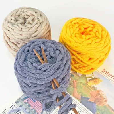 90g Sweater Soft Crochet Yarn Baby Yarn Crochet For Knitting Wool Scarf Hand Knitting DIY Thick Cotton Yarn