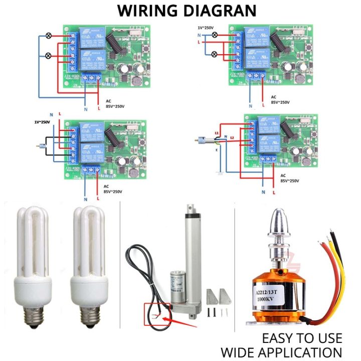 yf-433mhz-for-door-curtains-electric-by-85v-250v-2ch-10a-relay-receiver-and-controller