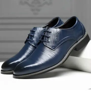 Mens blue hot sale prom shoes