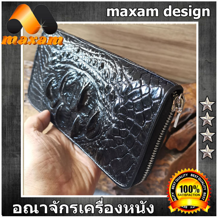 เชิญเยี่ยมชมได้ที่ร้าน-youlink-free-shipping-pay-at-home-งานสวยๆจากโรงงานมาเอง-สำหรับบุรุษและสตรีกระเป๋าทรงยาว-หนังแท้-มากับโหนกจระเข้สวยๆ-ซิปเดี่ยว