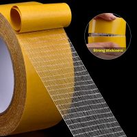 Strong Fixation Double-sided Fiberglass Grid Sticky Tape Transparent Waterproof Super Traceless High Viscosity Carpet Adhesive Adhesives Tape