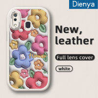 Dienya เคส A20s M10s A30ปลอกสำหรับ Samsung ลายการ์ตูนรูปกระต่ายดอกไม้เคสใส่โทรศัพท์หนังดีไซน์ใหม่ซิลิโคนนิ่มสำหรับป้องกันการตกพร้อมเคสป้องกันกล้องสำหรับเลนส์คลุมทั้งหมด