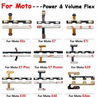 ปุ่มเปิดเครื่องใหม่ปุ่มปรับระดับเสียงด้านข้างคีย์ Flex Cable สําหรับ Moto E20 E30 E40 E6s E7i E7 Power E6 Plus E5 Play Go Edge Power Flex