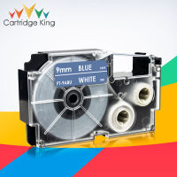 Printer Ribbon XR-9ABU White on Blue 9mm Tape Compatible for Casio KL60 KL100 KL120 KL750 KL780 KL820 KL7000 KL-7200 LabelMaker