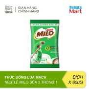 Thức uống lúa mạch Nestlé Milo sữa 3 trong 1 Bịch 600g 330g