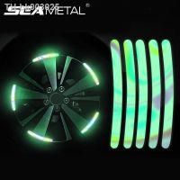 ♟☢♕ SEAMETAL Car Wheel Hub Sticker High Reflective Stripe Tape for Motorcycle Car Night Driving Safety Luminous Universal Stickers