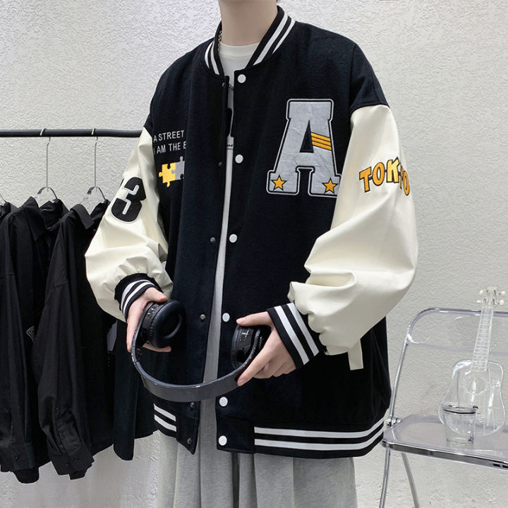 พร้อมส่ง-mno-9-a116-jackets-เสื้อแจ็คเก็ตผ้าร่ม-สกรีนอักษรa-แจ็คเก็ตชายสกรีนลายอักษร-แจ็สเก็ตผ้าร่มไม่มีซับใน