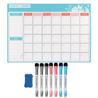Magnetic Whiteboard Monthly Weekly Calendar Planner Erase Fridge Marker Digital Sup Drawing White Board Pads for A3 Size Sticker