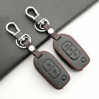 【cw】 Hot Sale Leather Key Holder Keychain for Renault Logan 2 Stepway Sandero Duster 2019 2020 Car Key Cover Case Protection Shell ！