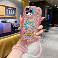 เคส C30S ลายโปเกมอนสำหรับ Realme 5i C33 6i C35 C20 C15 C12 C25 C11 5วินาทีฝาครอบสายคาดที่คล้องโซ่กันหล่น