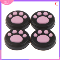 【HJ】 4pcs แมวน่ารัก PAW Claw Thumb Stick ฝาครอบฝาครอบ Grip สำหรับ nliver SWITCH Lite