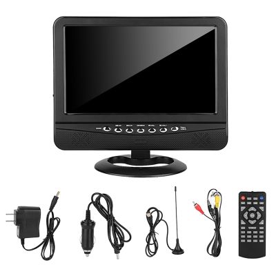 Portable 9 Inch Car Analog TV Player LCD Color Screen Radio Mini Digital Wide Viewing Angle Video Player Monitor