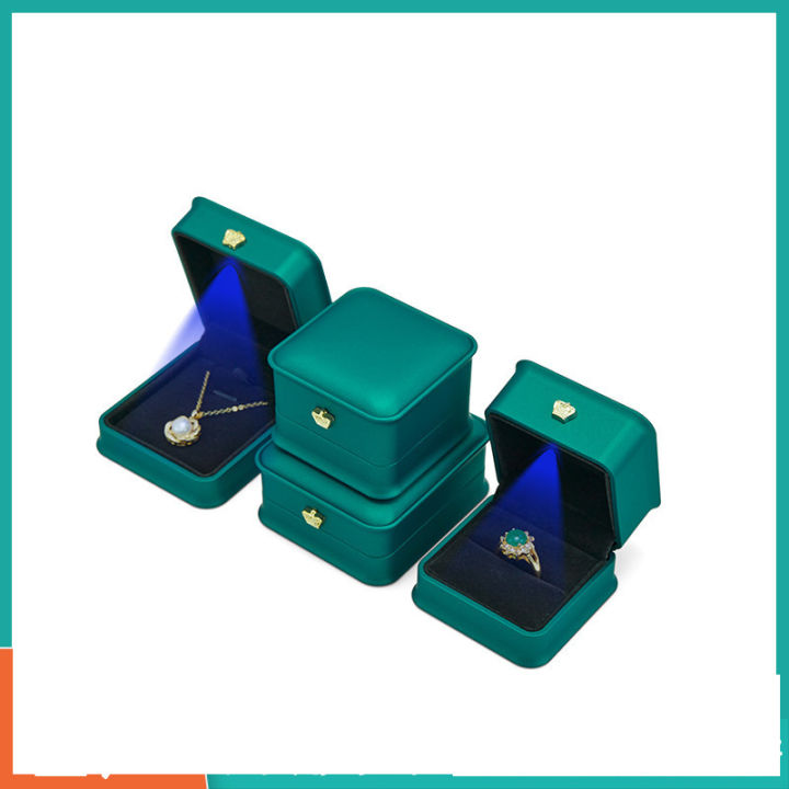กล่องจัดเก็บเครื่องประดับกล่องเก็บแหวนไฟ-led-แหวนกล่องใส่เครื่องประดับแหวนกล่องเครื่องประดับกล่องกำไลข้อมือแฟชั่นสตรีกล่องใส่เครื่องประดับมงกุฎ