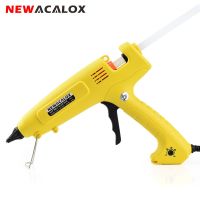 【LZ】▬✵✷  NEWACALOX-EU 220V 300W Hot Melt Glue Gun Controle de Temperatura Bico De Cobre 11mm Glue Stick Reparação Em Casa Ferramenta De Calor