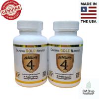 California Gold Nutrition, Immune 4, Immune System Support, 60 Veggie Capsules