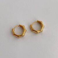 bamboo hoop - morning.earrings