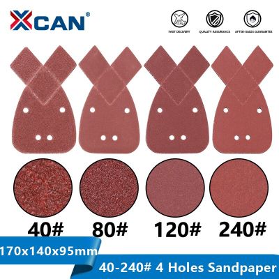 XCAN Sanding Paper 10pcs 40/80/120/240Grit Mouses Sanding Sheets Pad For Black &amp; Deckers Sander 4 Holes Polishing Disc Sandpaper Cleaning Tools