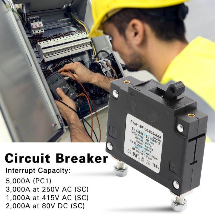 New 】 jiushouz Hydraulic Breaker A Series 1 Pole 20a Strong Toughness Electric Portable