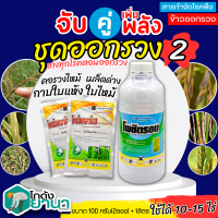 ? ชุดออกรวง2 โพซิตรอน+ไตรไซคลาโซล ขนาด 1ลิตร+100กรัมx2ซอง ป้องกันโรคเมล็ดด่าง ใบไหม้ คอรวงไหม้