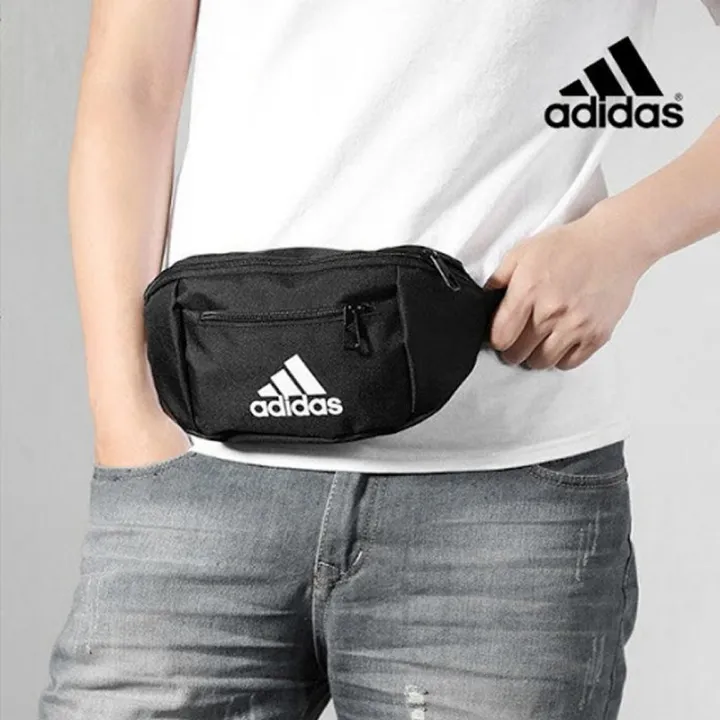 Paternal batería especificar Adidas Training Waist Bag ED6876 Black / White | Lazada Singapore