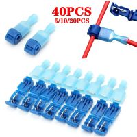 10/20/40/50Pcs T-Tap Connector Quick Electrical Cable Connector Snap Splice Lock Wire Terminal Waterproof Crimp Wire Terminal Electrical Connectors