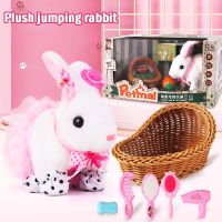 Bunny Plush Toy Children’S Simulation Electric Walking Cute Doll Little White Rabbit Pet Girl Birthday Gift