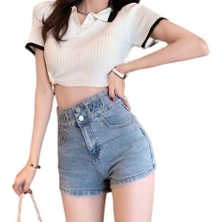 korean-high-waist-light-blue-womens-jeans-shorts-show-thin-wide-leg-pants-2021-new-spring-and-summer-casual-loose-a-line