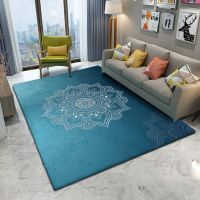 （A SHACK） ผ้าโพกหัว MandalaCarpet Non SlipMat Soft Fluffy FlannelRoom BedroomCarpet