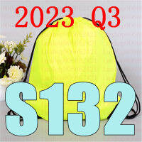 ล่าสุด2023 Q3 BS 132ถุง Drawstring BS132เข็มขัดกันน้ำกระเป๋าเป้สะพายหลังรองเท้าเสื้อผ้าโยคะวิ่งออกกำลังกายกระเป๋าเดินทาง