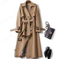 Jinli เสื้อโค้ทกันฝนทรงหลวมสำหรับผู้หญิง Windbreak Trench Coat หญิง Outerwear ฤดูใบไม้ผลิ