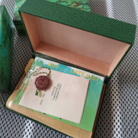 Rolexables Luxury watch Mens Watch Box Original Inner Outer Womans Watches Boxes Men Wristwatch Green box booklet card 116610