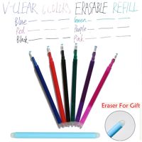 Erasable Pen Stationery Refill Friction Gel Pen Office Supplies Drawing Friction Refill Pen Student 6 Colors 0.7mm Eraser Pen