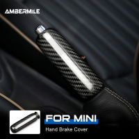 AMBERMILE คาร์บอนไฟเบอร์สำหรับ Mini Cooper R55 Clubman R56 R57 R58 R59 R53อุปกรณ์เสริมภายในรถ Handke Grip ครอบคลุม Trim