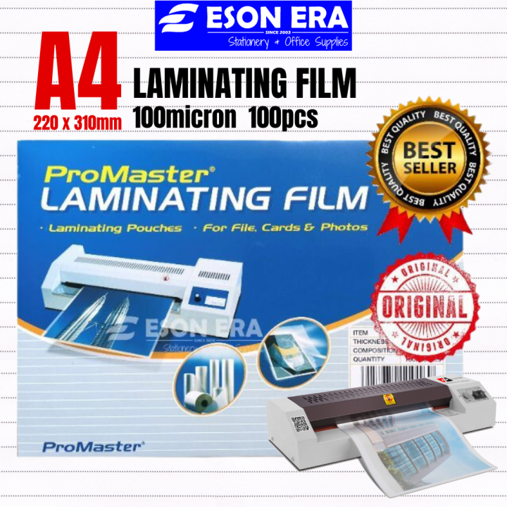 [A4] 100 Original Yidu Promaster A4 Laminating Film / Laminate Film