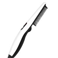 ✙✗№ Multifunction Men Hair Straightening Modeling Beard Comb Straightening Self Straightening Electric Hair Comb Brush 1PC