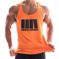 New muscle brothers fitness sports leisure summer work word pure running training elastic breathable vest