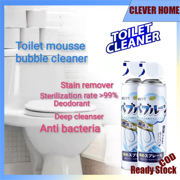 Cleverhome 500ML Bubble Foaming Toilet Cleaner Powerful Cleaning Agent ...