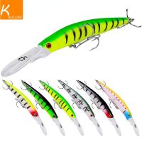 Mino Black Fish Luya Fake Bait Artificial Fishing Wobbler Bait 14.5Cm 15.5g Trolling Long Shot Hard Bait Predator Fishing 3D EyeLures Baits