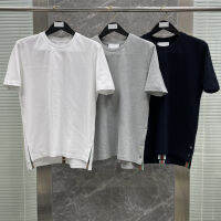 nd New T-shirt Red White Blue Striped Series Fashion Man Woman Couple Tops Suite O-neck Tees Daily Half Sleeve Tops Big Size