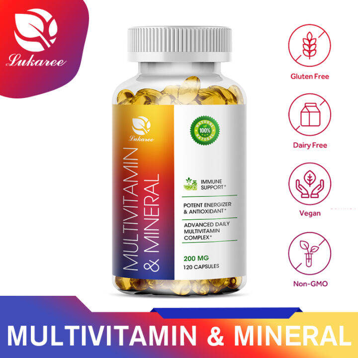 Multivitamin & Minerals Capsules with 15 Essential Vitamins & Minerals