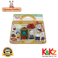 Sylvanian Town Fashion Play Set Town Girl Series Tuxedo Cat / ซิลวาเนียนทาวน์ แฟชั่นเพลย์เซต แมวทักซิโด้