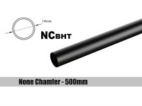 (2 PCS.) Bitspower None Chamfer Brass Hard Tubing OD14MM Carbon Black - Length 500 MM