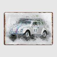 Herbie ป้ายโลหะแมลงด้วงโรงภาพยนตร์โรงรถบาร์ถ้ำโปสเตอร์ Shots โล่ดีบุกตลก