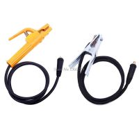 2Pcsset 500A 2M Electrode Holder Welder Clamp 300A 1.5M Ground Clamp with Cable Connector Welding Machine Accessories Dropship