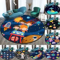 【SALES】 3D Cartoon Astronaut Space round carpet floor mat living room carpet childrens room decor gifts washroom floor mat area rug