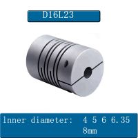 1PCS D16L23 CNC Parallel Slit Enoder Flexible Shaft Coupling Motor Aluminum Alloy Coupler 4 5 6 6.35 8MM